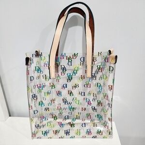Dooney & Bourke IT Lunch Small Tote Bag, Signature DB Clear